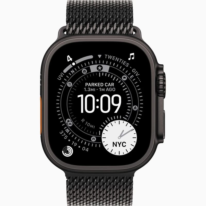 ساعت هوشمند 49 میلی متری اپل مدل Watch Ultra 3 Black Titanium با بند تیتانیوم — تصویر ۲