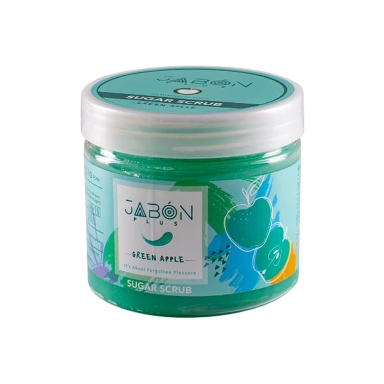 اسکراب بدن Jabon Plus مدل Green Apple حجم 450 میلی لیتر — تصویر ۲