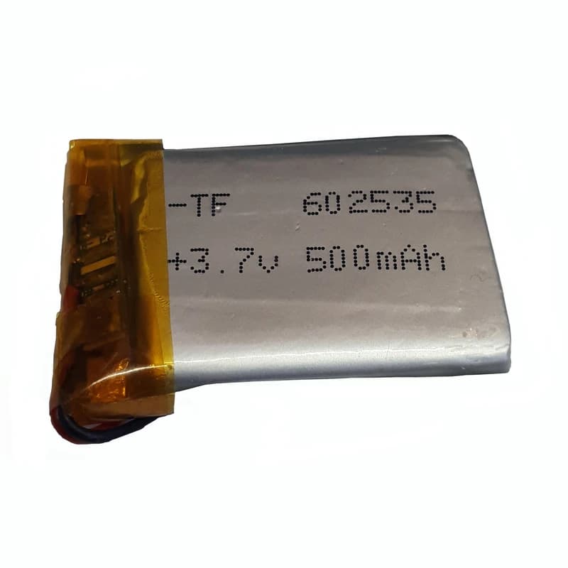 باتری لیتیوم 500mah 34×24×6mm 602535