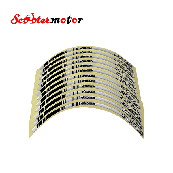 برچسب (پد) ژله ای سفید دور رینگ هوندا کلیک و طرح کلیک