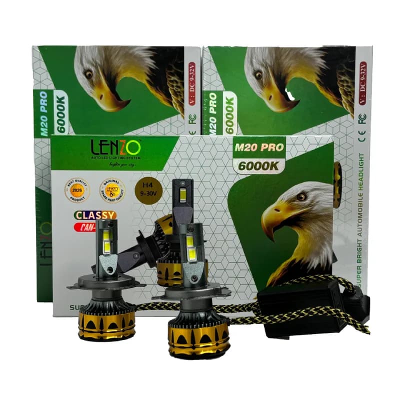 هدلایت LENZOمدل M20PRO پایه H4