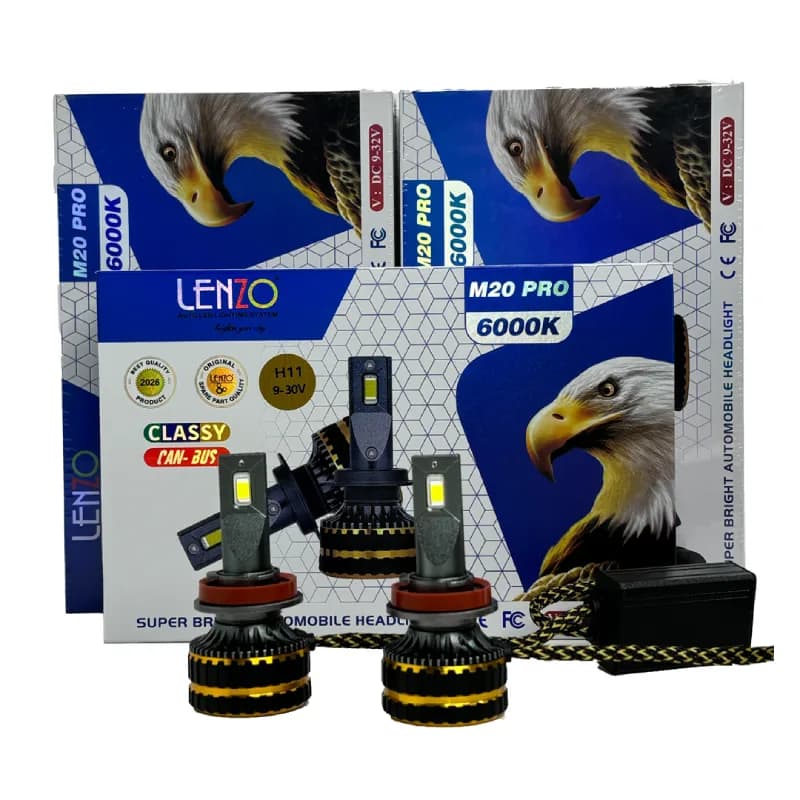 هدلایت LENZO مدل M20 PRO پایه H11