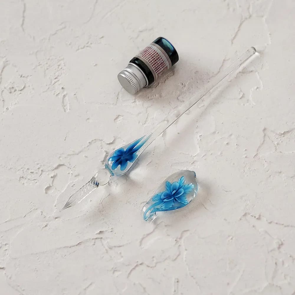 ست قلم شیشه‌ای طرح گلبرگ — تصویر ۷