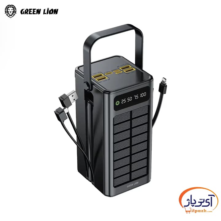پاوربانک خورشیدی 30000 میلی آمپر گرین لاین Solar X توان 20وات — تصویر ۴