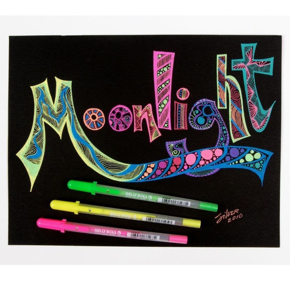 روان نویس ژله‌ای ساکورا Gelly Roll مدل Moonlight ست 10 عددی — تصویر ۷
