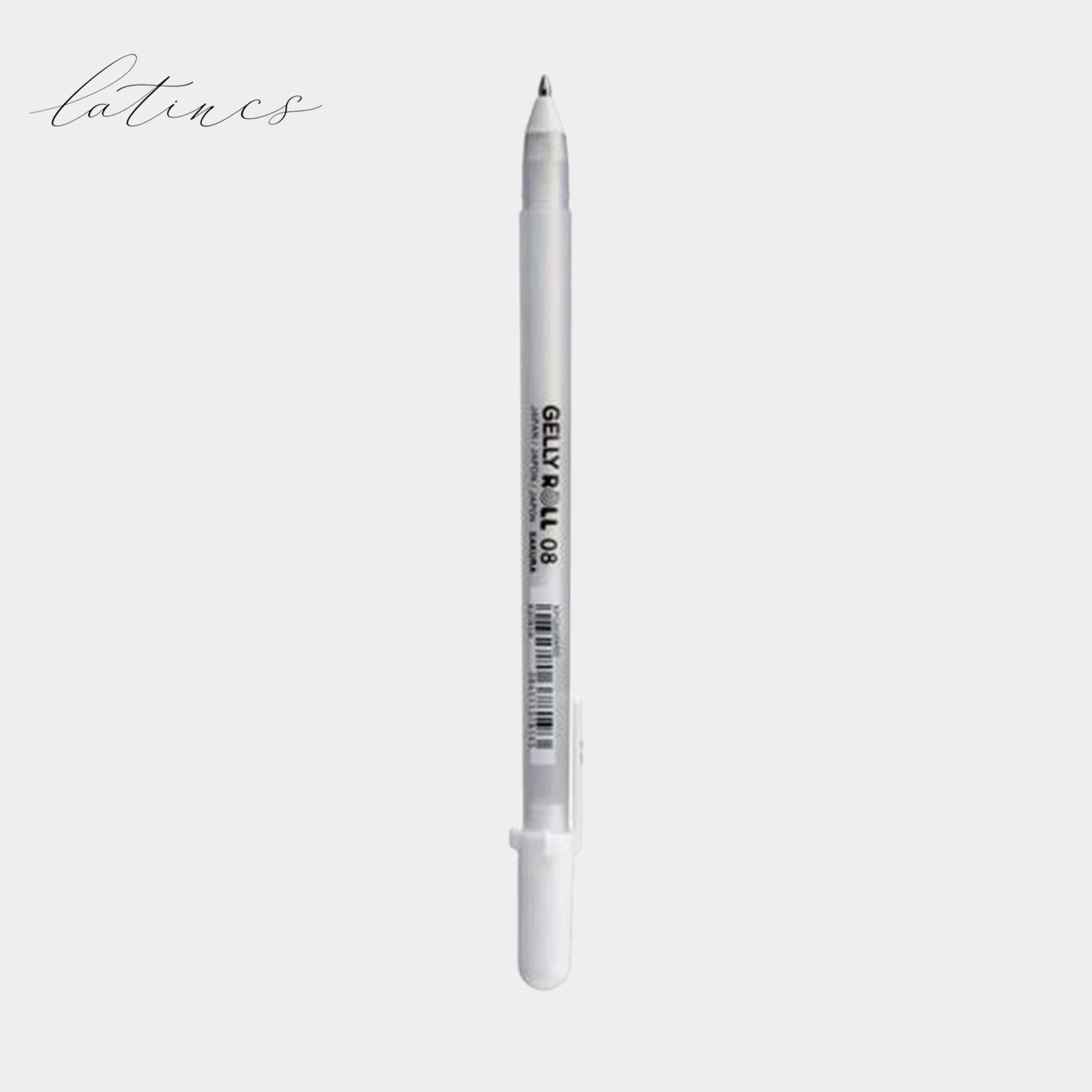 روان نویس ژله ای ساکورا GELLY ROLL رنگهای سفید، نقرهای و طلایی — تصویر ۲
