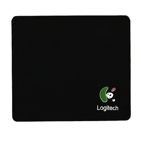 پد ماوس معمولی برند لاجیتک Logitech مشکی ۳۰ × ۲۵ سانتی‌متر