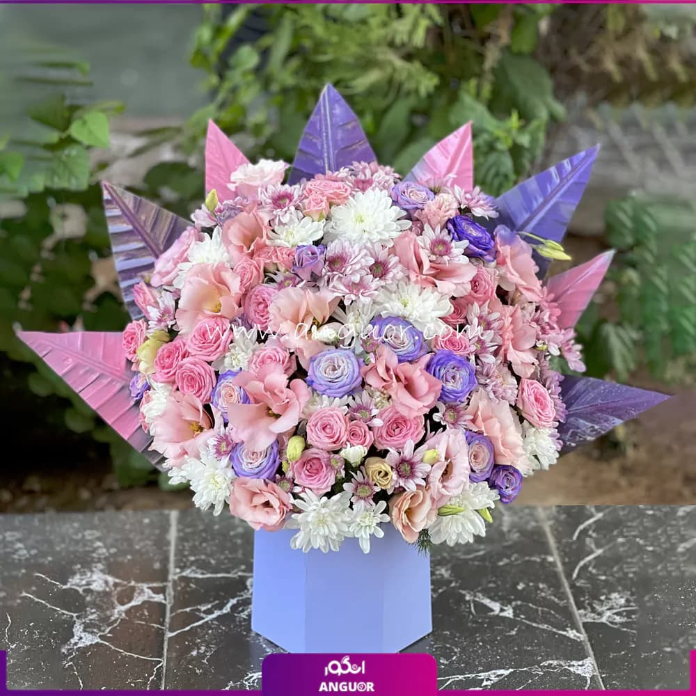 باکس گل نغمه گلهای رنگین