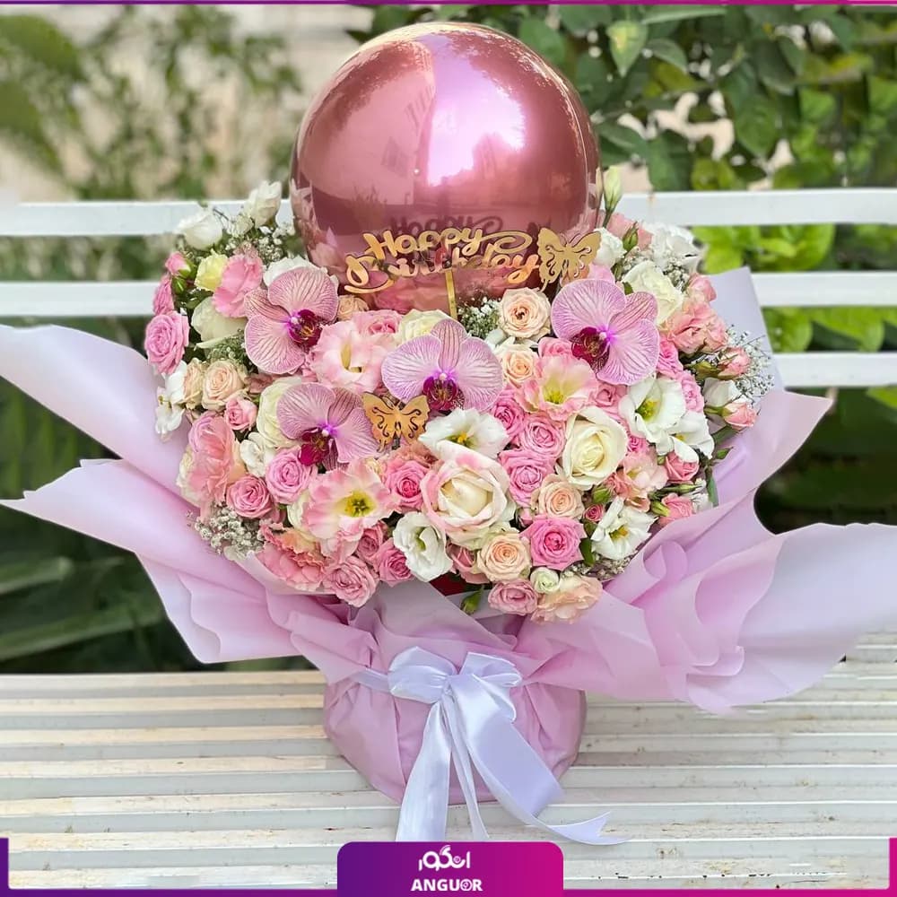 باکس گل تولد نشان عشق