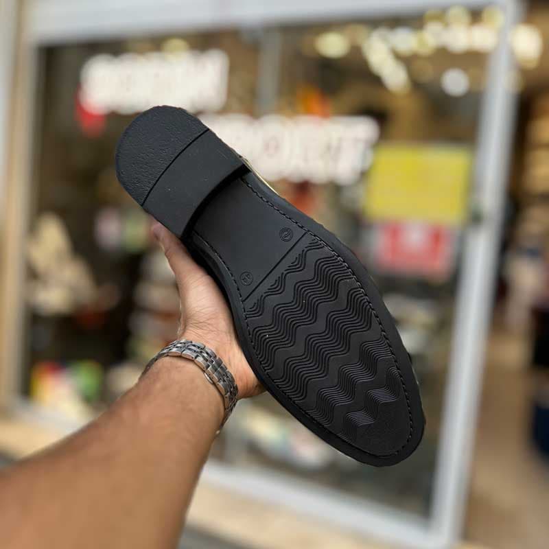 بوت چرم چلسی مشکی سایز بزرگ کد 5922 — تصویر ۴