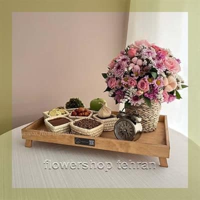 دسته گل برای همسر با گل‌های تازه و دیزاین حرفه‌ای