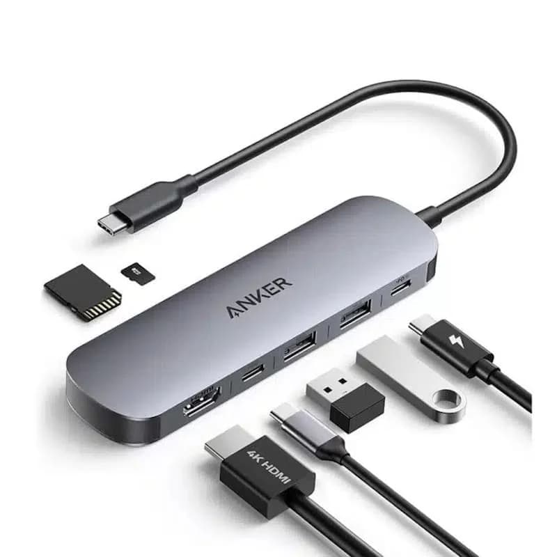 هاب USB-C هفت کاره انکر Anker 7-in-1 مدل A83D2