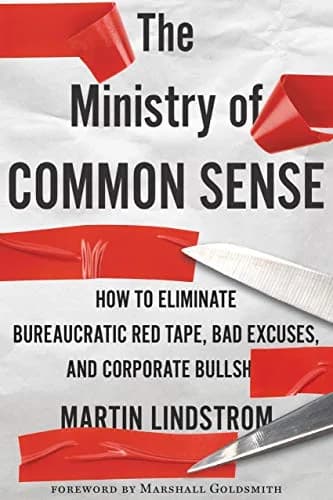 و دانلود نسخه کامل کتاب زبان اصلی The Ministry Of Common Sense: How to Eliminate Bureaucratic Red Tape, Bad Excuses, and Corporate BS Kindle Edition | دانلود کتاب خارجی