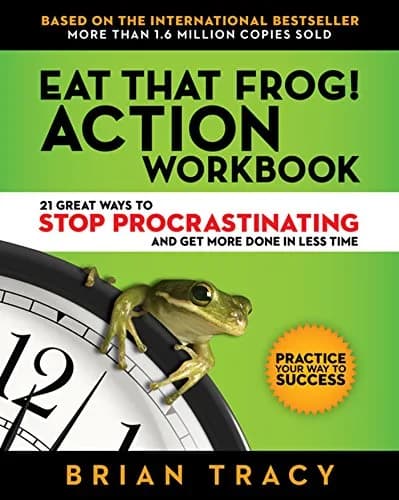 و دانلود نسخه کامل کتاب زبان اصلی Eat That Frog! Action Workbook: 21 Great Ways to Stop Procrastinating and Get More Done in Less Time Kindle Edition | دانلود کتاب خارجی