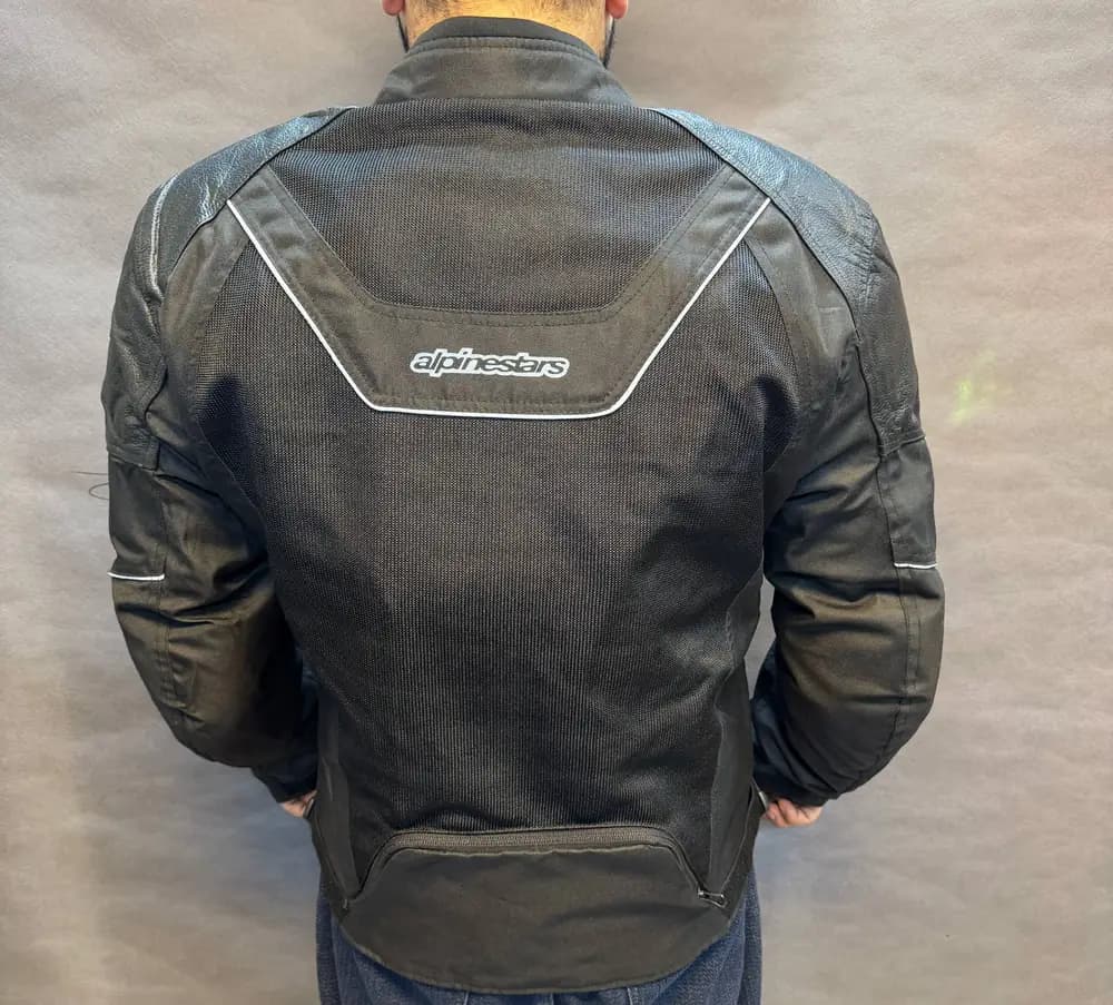 کاپشن موتورسواری چهار فصل Alpinestars پروتکشن‌دار مشکی — تصویر ۳