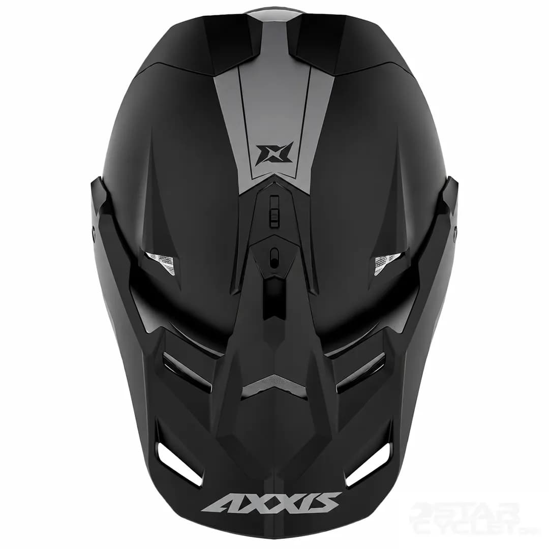 کلاه کاسکت ادونچری اکسیس مدل A1 Wolf Solid DS Matte Black — تصویر ۵
