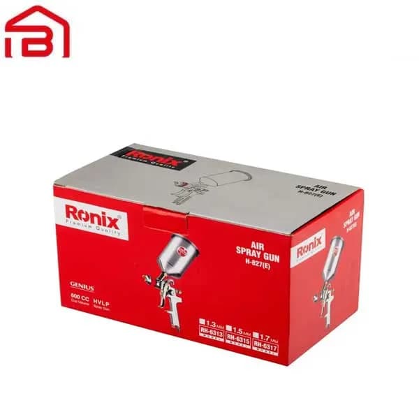 پیستوله بادی حرفه ای مدل H827 نازل 1.3 رونیکس مدل RH-6313 — تصویر ۲