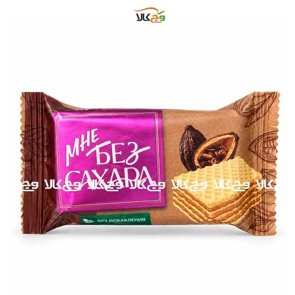 ویفر روسی شکلاتی بدون شکر آکوند (CAXAPA)