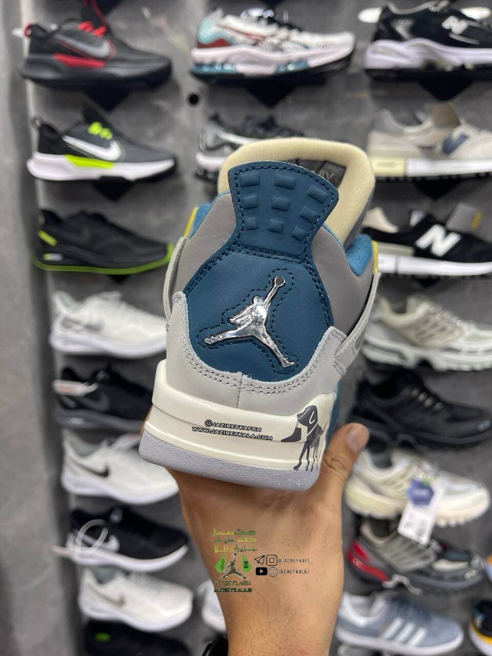 کتانی نایک جردن 4 لوگو داگ nike air jordan ست زنانه و مردانه — تصویر ۲