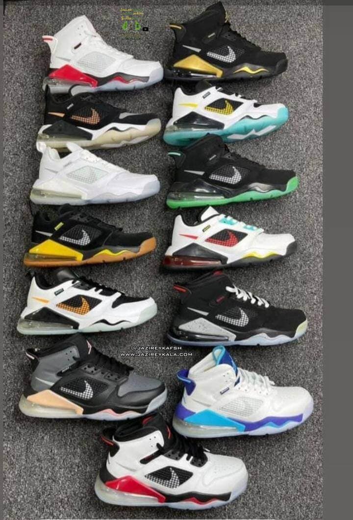 کتانی نایک جردن گرین گلو Nike Jordan Mars 270 قرمز و سفید — تصویر ۲