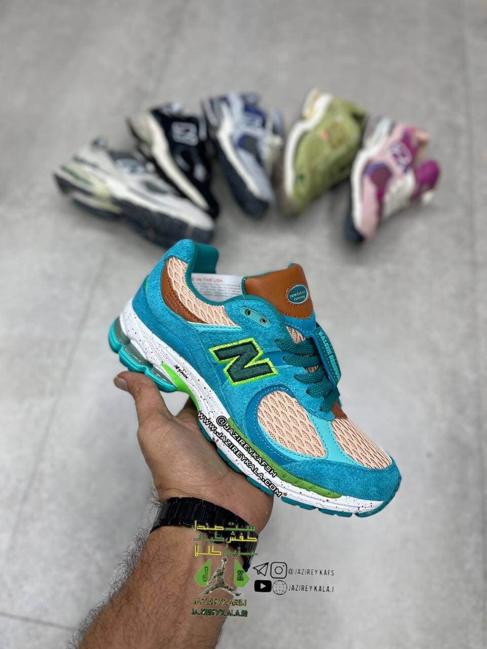 کتانی نیوبالانس 2002 آبی فیروزه ای NEW balance