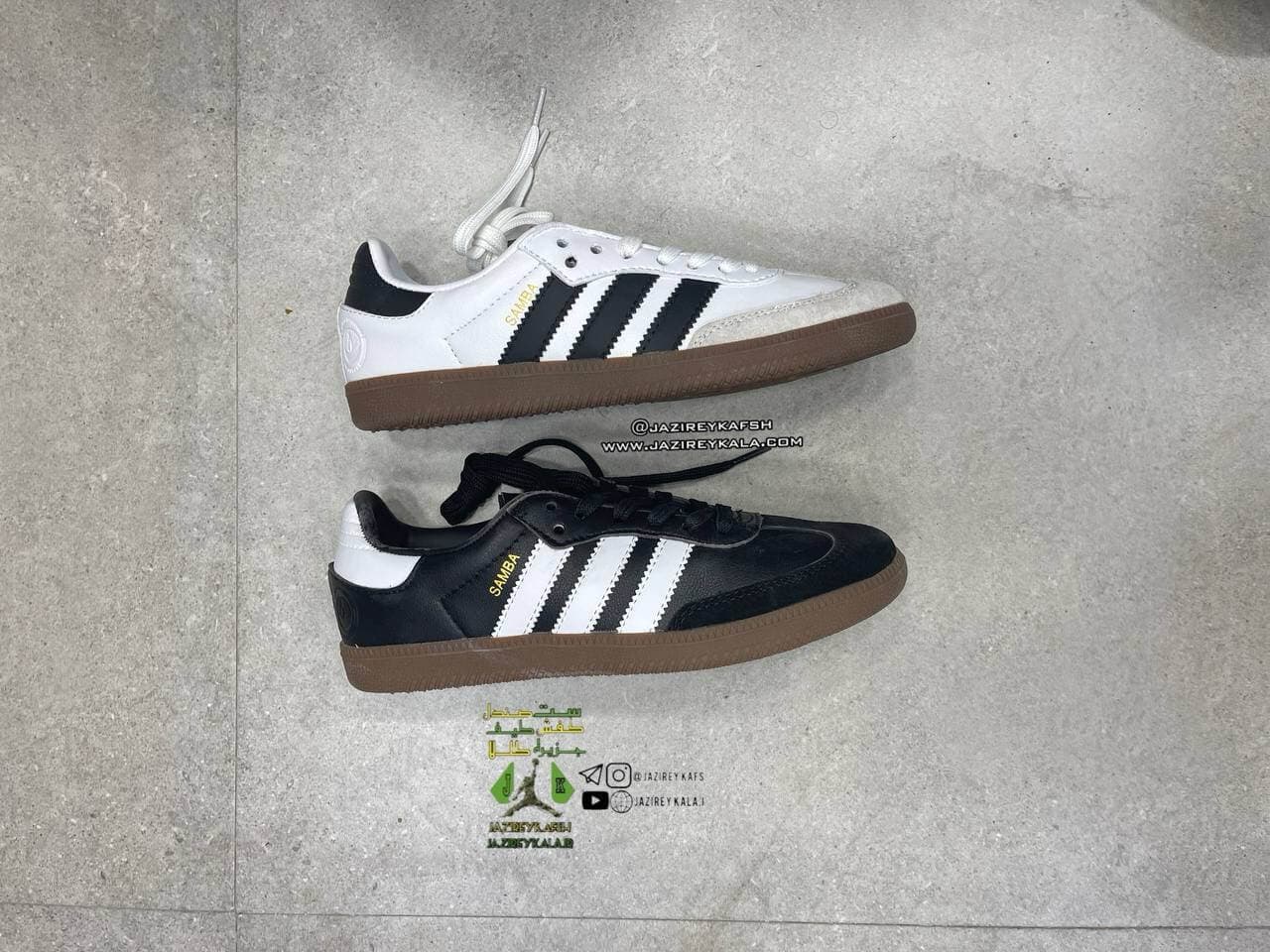 کتانی آدیداس سامبا adidas samba مشکی ست — تصویر ۳
