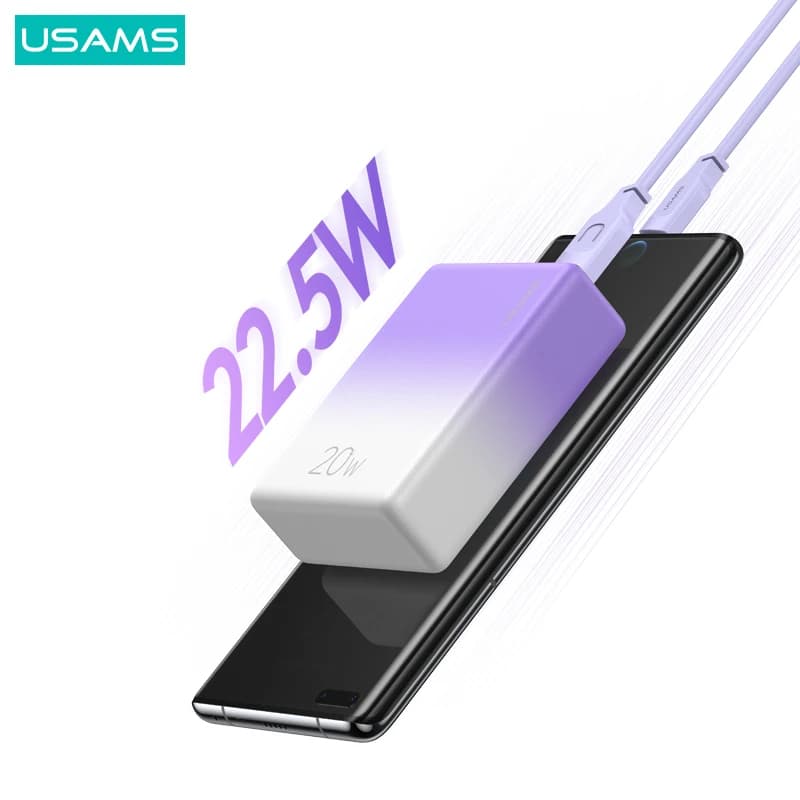 پاوربانک فست شارژ یوسمز مدل US-CD192-22.5W ظرفیت 10000 میلی آمپر — تصویر ۲