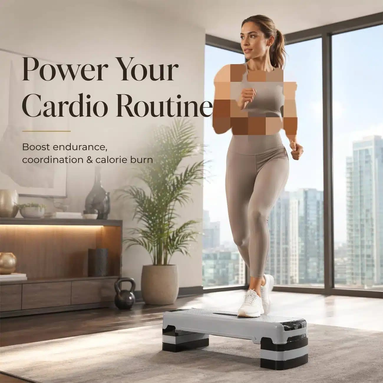 تخته استپ ایروبیک مگافیتنس MegaFitness مدل 760 طول 80cm — تصویر ۲