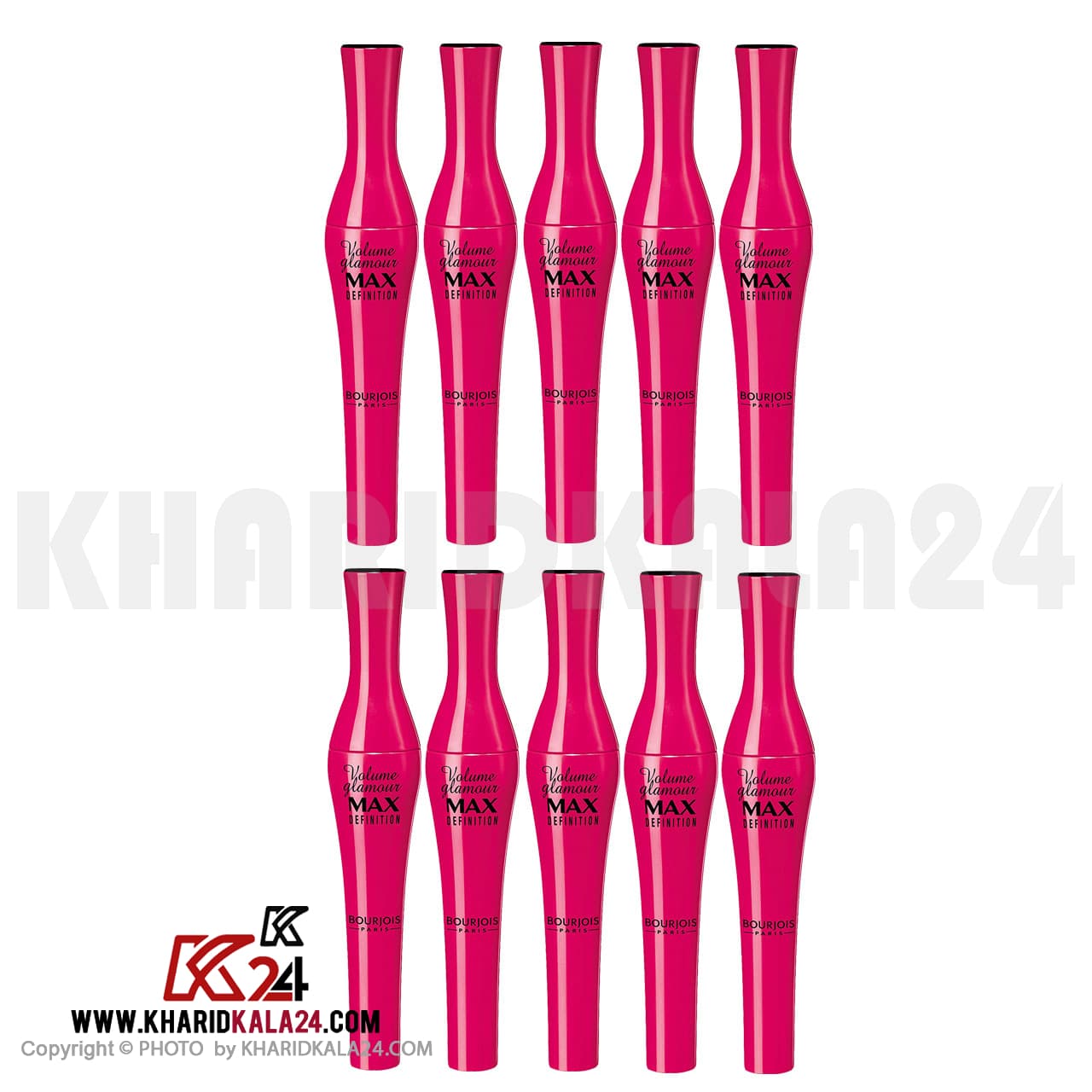 ریمل حجم دهنده بورژوآ مدل Volume Glamour Max Definition مجموعه 10 عددی
