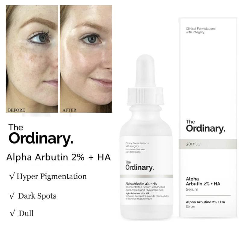 سرم آلفا آربوتین 2% و هیالورونیک اسیدHA اوردینری alpha arbutin — تصویر ۵