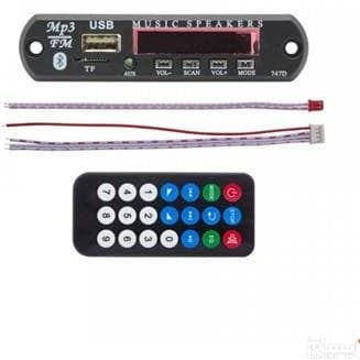 ماژول MP3 بلوتوثی 747D با ریموت کنترل کد m20208