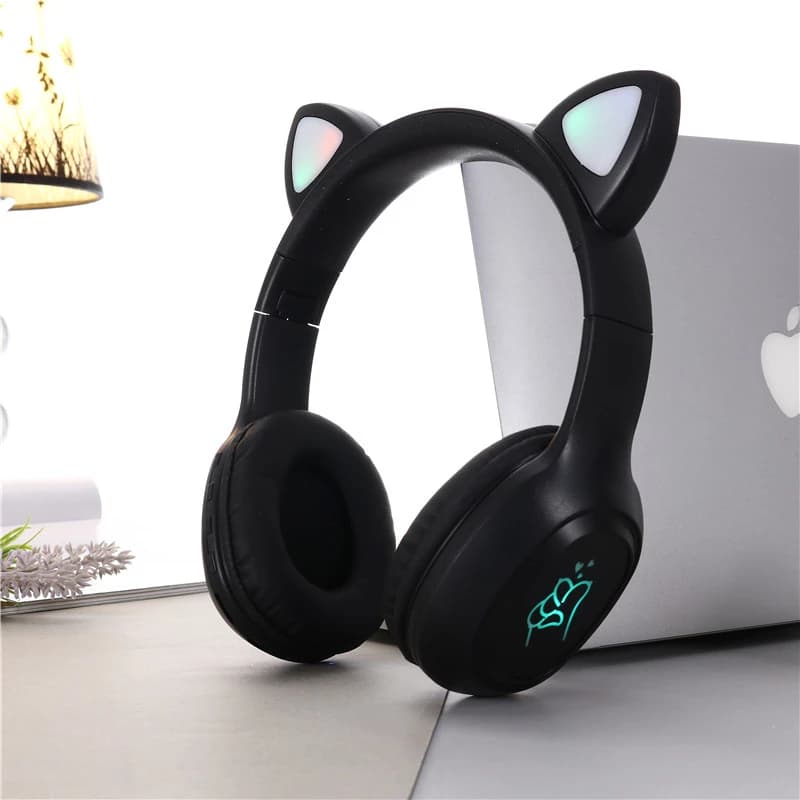 هدفون بی سیم مدل Cat-Ear P58M صورتی کد m20201 — تصویر ۳