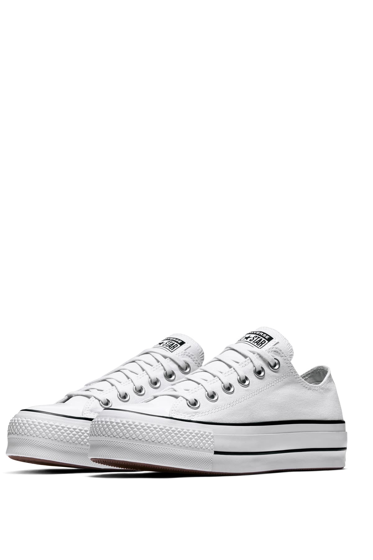 کفش کتانی زنانه سفید مدل CHUCK TAYLOR ALLSTAR LIFT کانورس — تصویر ۲