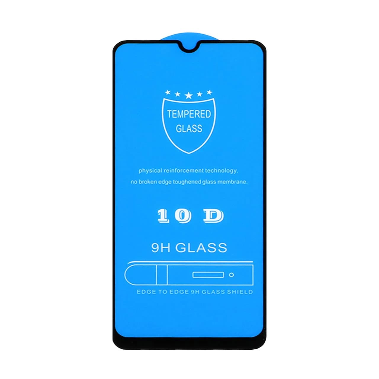 محافظ صفحه نمایش شیشه ای Samsung A20 / A30 / A30S / A50 / A50S / M10S / M21 / M21S / M30 / M30S / M31 / Redmi Note 7 / Note 7 pro / Note 7s / Honor 9a / Y6p – Full Cover 10D (بدون پک)