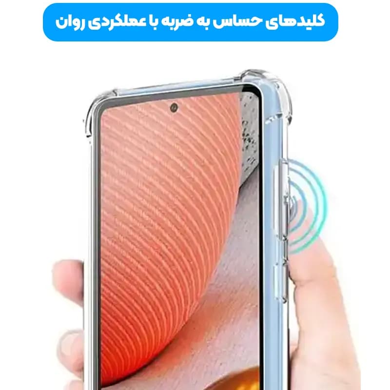 گارد شفاف ایربگ دار برای گوشی Xiaomi Redmi Note 8 Pro مدل ژله ای محافظ لنزدار — تصویر ۳