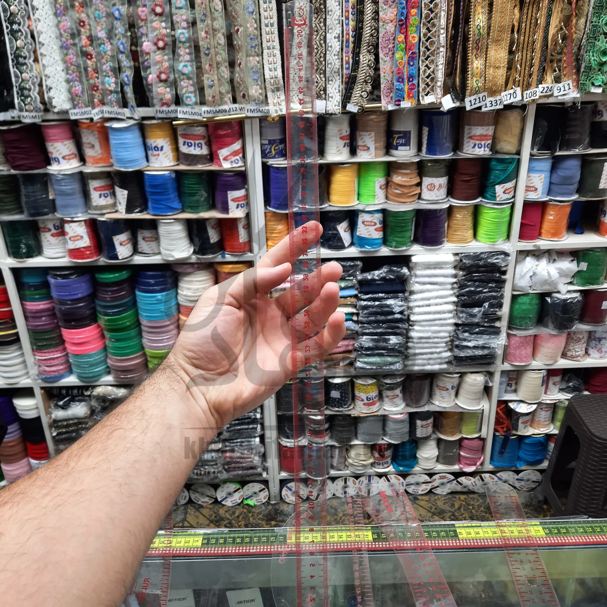 خط کش 50 سانت ژله ای بسته 12 عددی عمده — تصویر ۳