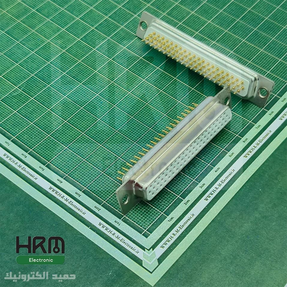 کانکتور DB62 مادگی روبردی صاف صنعتی 62 پین