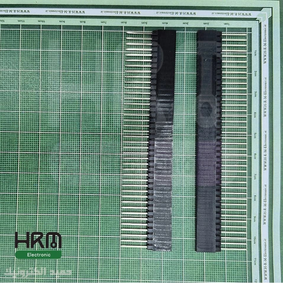 پین‌هدر مادگی 40*1 صاف پایه بلند (2.54mm)