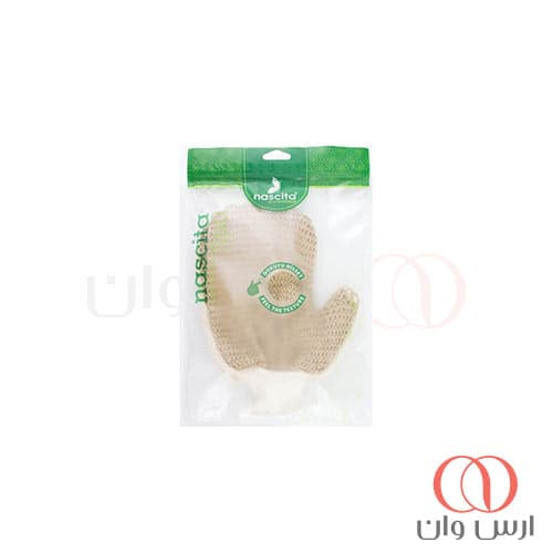 لیف و کیسه حمام سیسال ناسکیتا Nascita مدل 0015 دستکش کشی لایه‌بردار