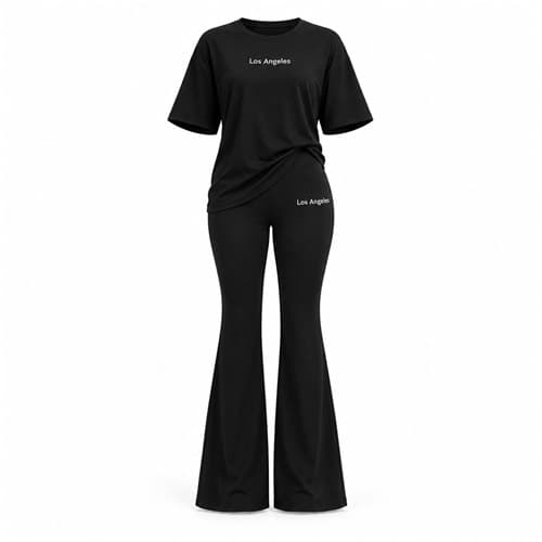 ست تیشرت و لگ دمپا Los Angeles کد 66937