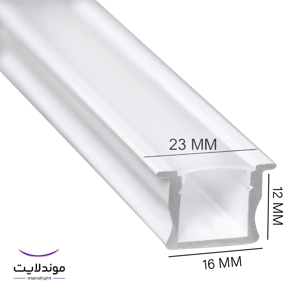 لاین نوری کناف توکار کد ML3 | برش ۱۶ میلی‌متر | تک‌لاین