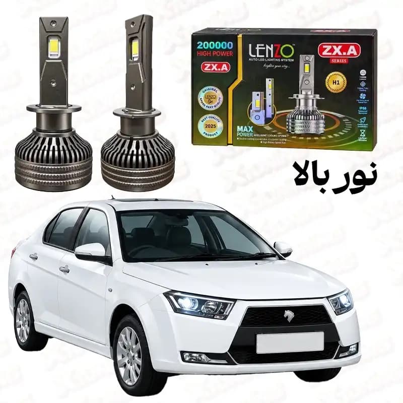 هدلایت لنزو مدل ZX.A پایه H1 مناسب نور بالا دنا و دنا پلاس