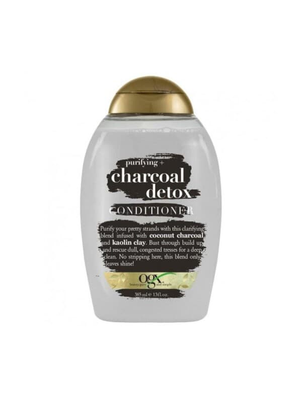 شامپو نرم کننده ذغالی مدل charcoal detox حجم 385 میل او جی ایکس- OGX