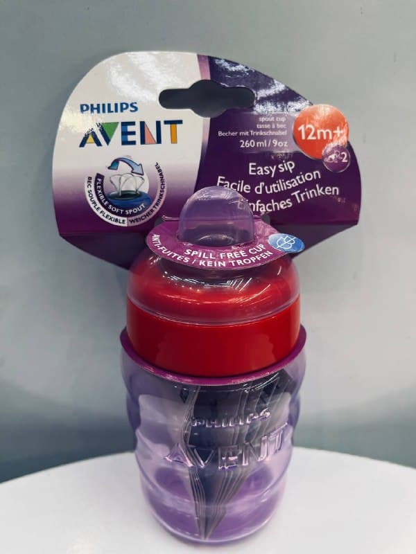 لیوان اب میوه خوری کودک اونت ضد چکه 260 میلی لیتری اونت سر نرم Avent