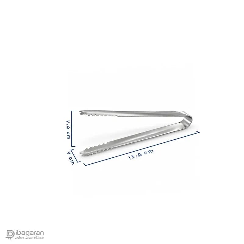 انبر یخ استیل دندانه دار ریما مدل 13209 — تصویر ۲