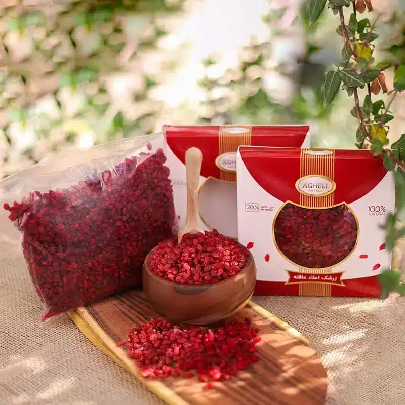 زرشک پفکی 200 گرم با بسته بندی پاکتی — تصویر ۶