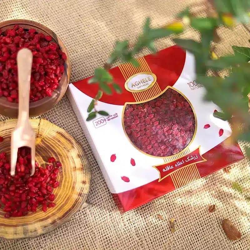 زرشک اناری 200 گرم با بسته بندی پاکتی — تصویر ۴