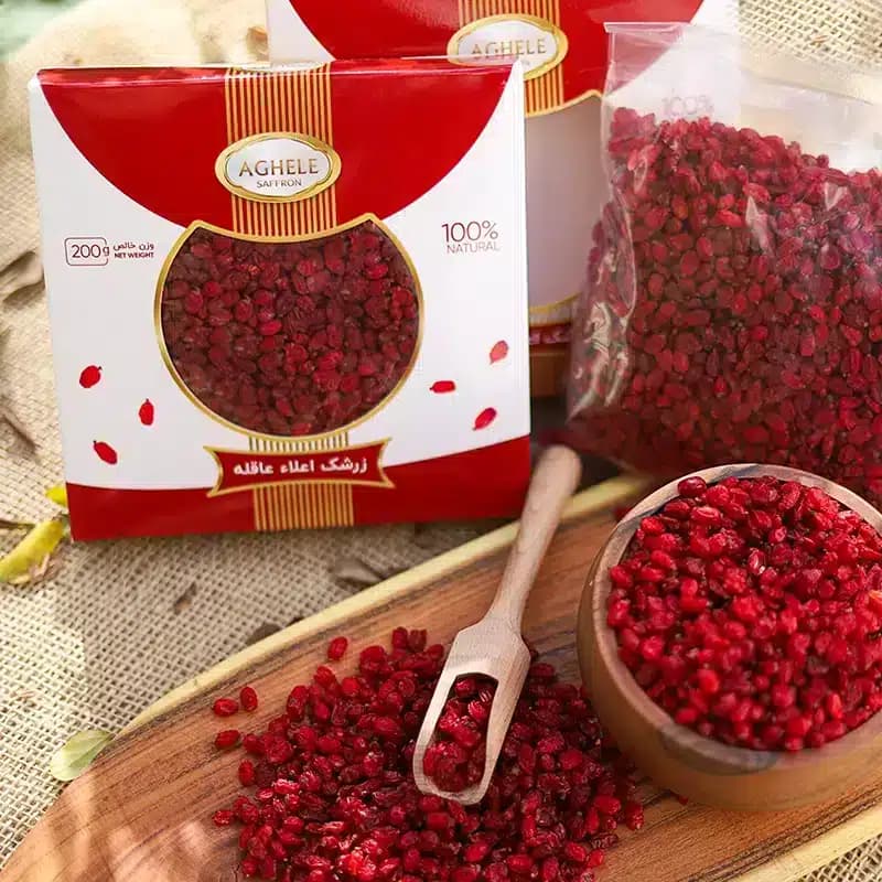 زرشک اناری 200 گرم با بسته بندی پاکتی — تصویر ۷