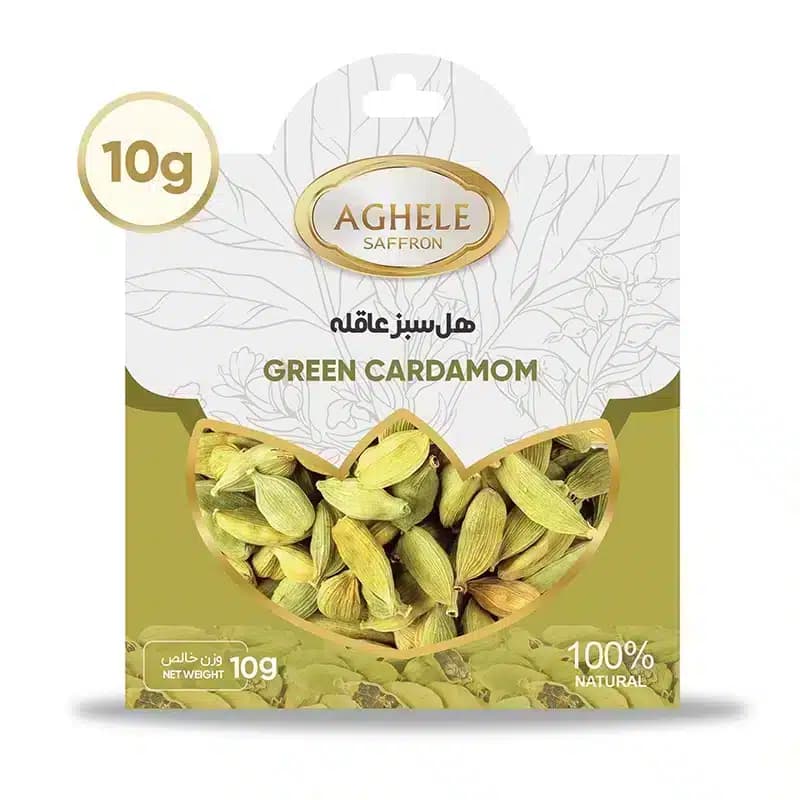 هل سبز 10 گرم با بسته بندی پاکتی