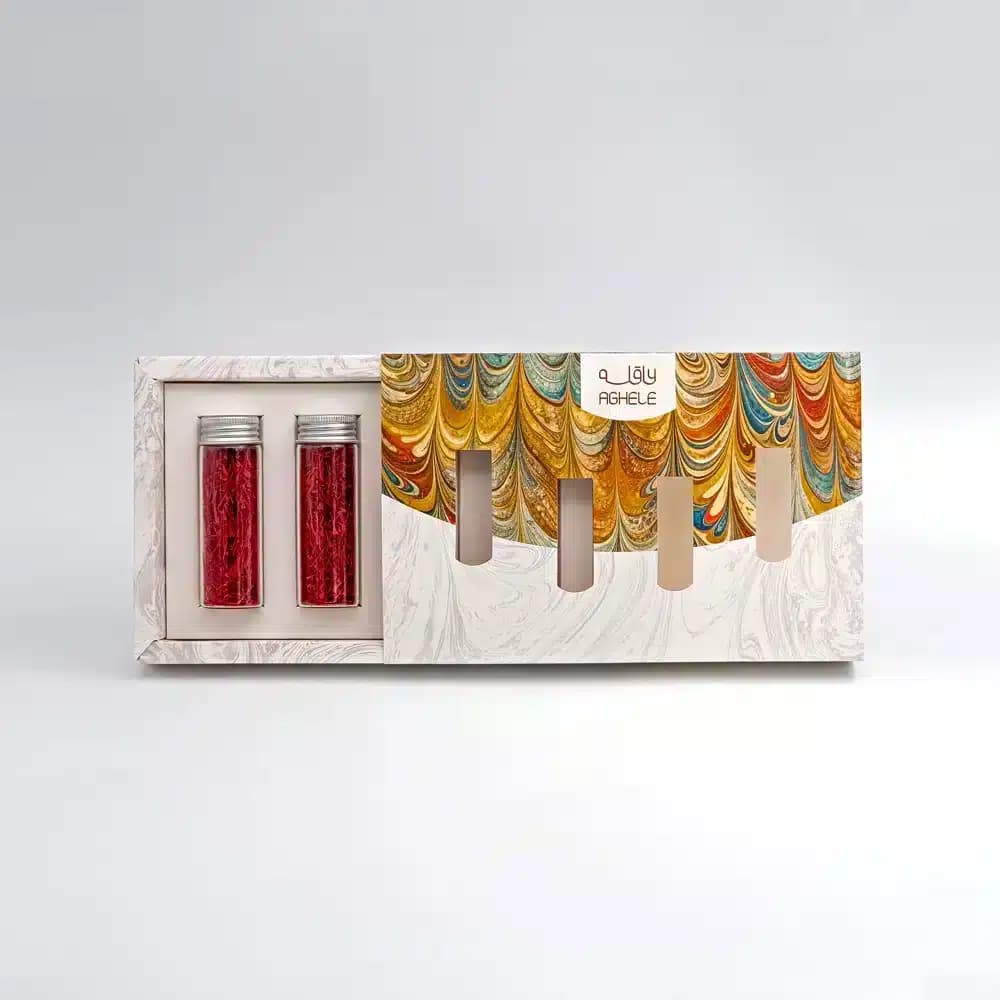 پک زعفران کادویی سوپر نگین 8 گرمی در ظرف شیشه ای (کد 319) — تصویر ۶